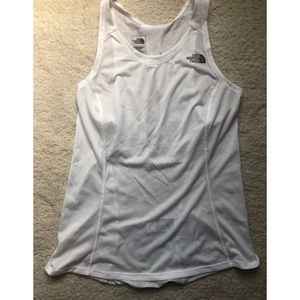 North Face white athletic tank